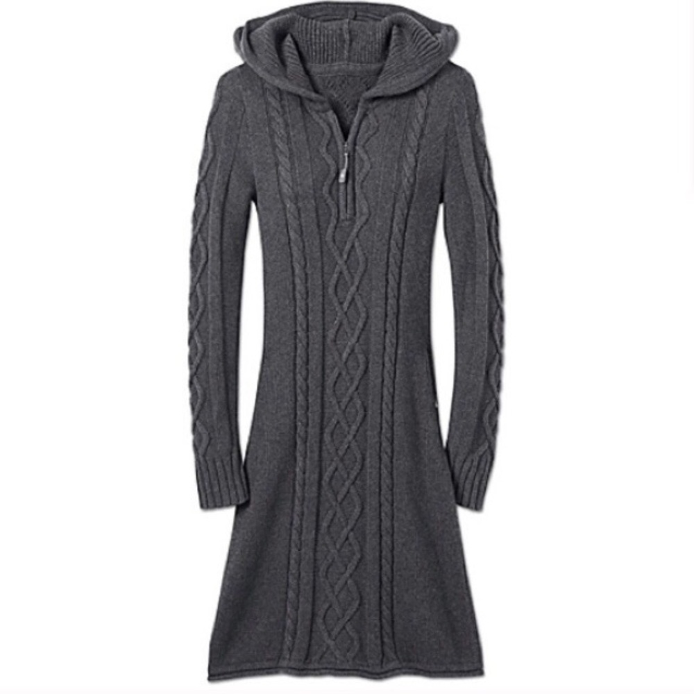 Athleta Hut to Hut gray cable knit sweater - small